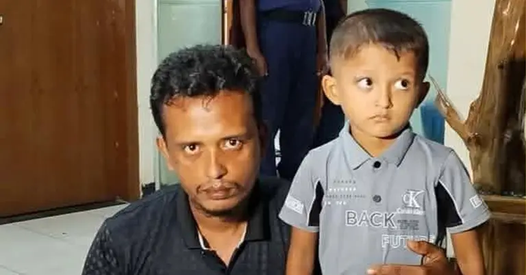 উদ্ধার হওয়া শিশু